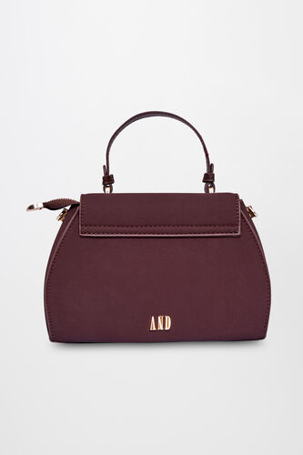 Brown Regular Solid Sling Bag, , image 5